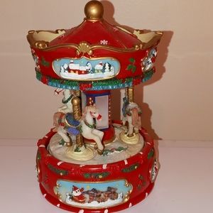 Christmas Carousel Music Box